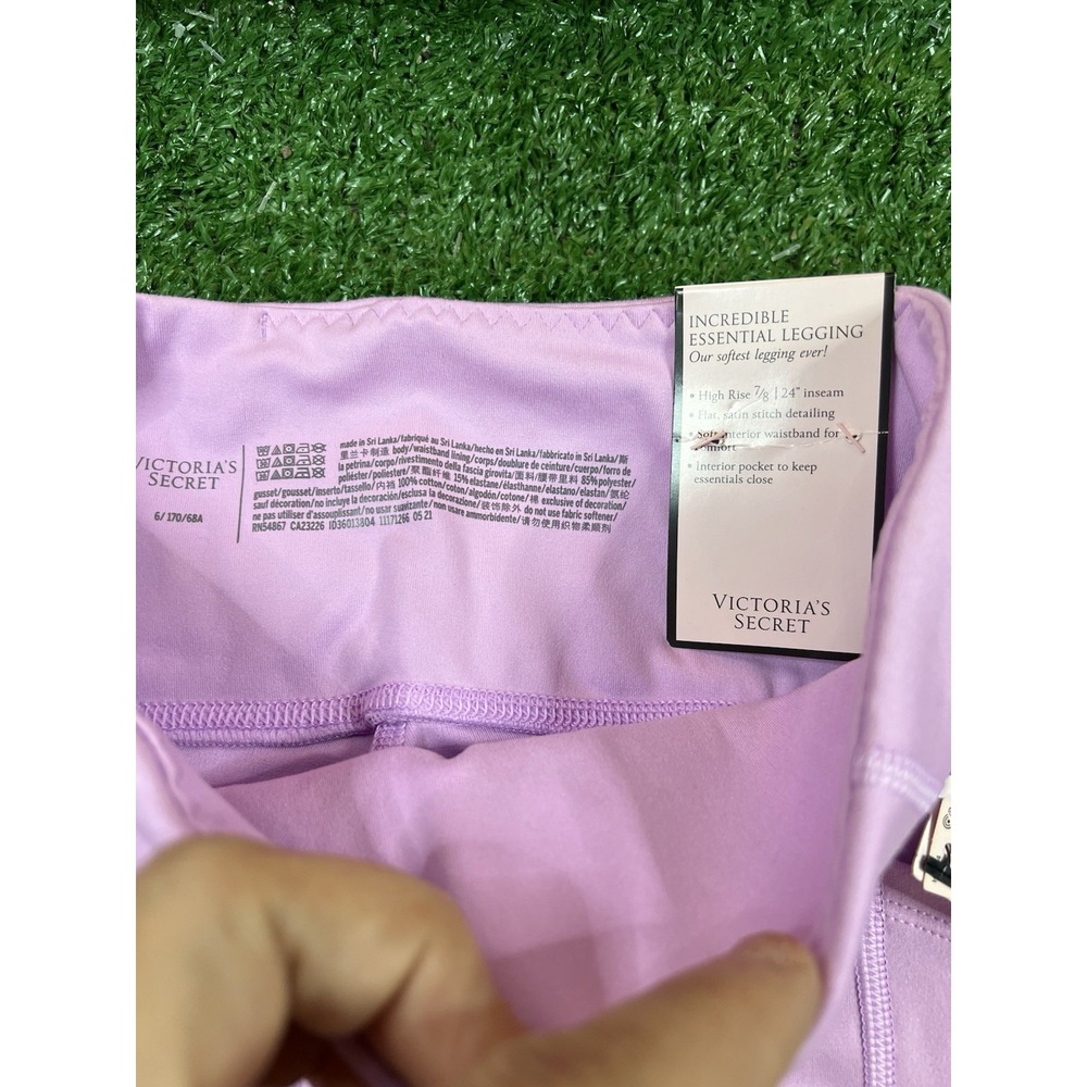 Victoria's Secret‎ Incredible Essential legging 7/8 length Pink Women's size 6 - Picture 3 of 5
